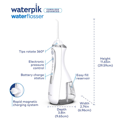 Waterpik Water Flosser Cordless Advanced 2.0 WP-580EU